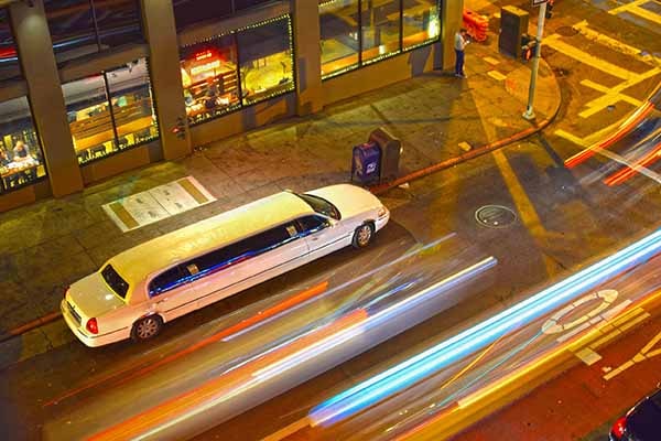 limo service Chicago at night